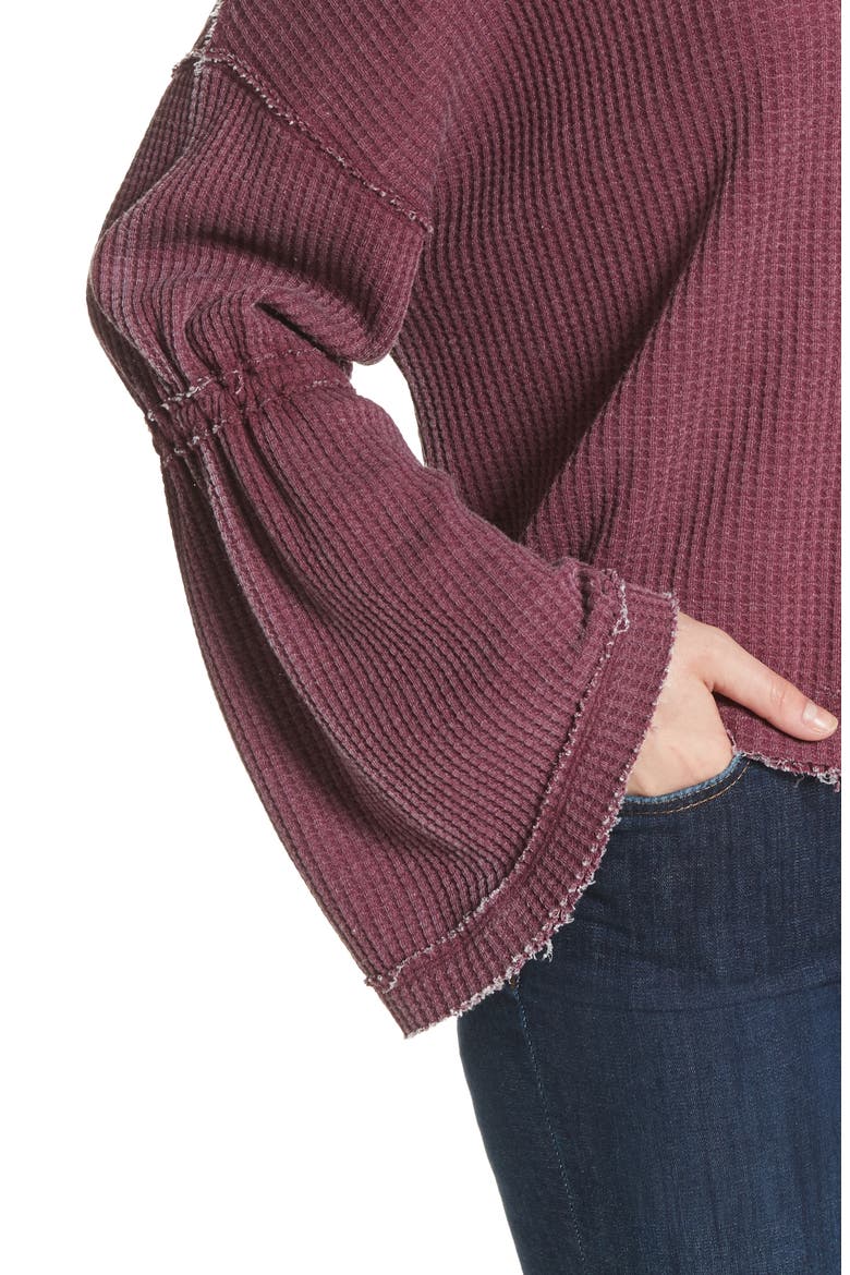 Dahlia Thermal Top, Alternate, color, WINE