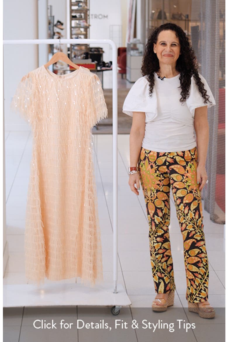 Treazure Sequin Fringe Cocktail Midi Dress video