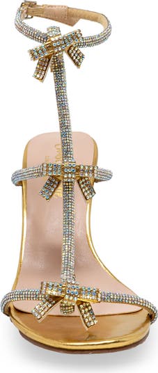 Rhinestone Strap Sandal