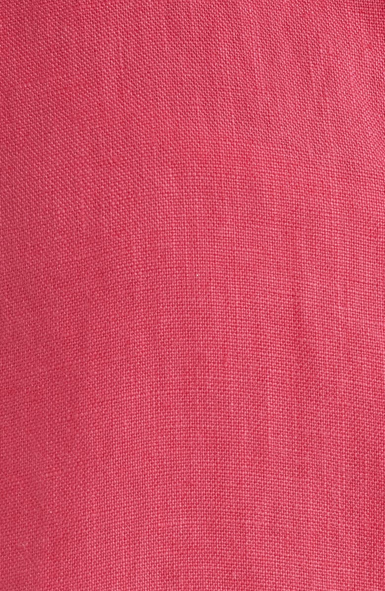 Frank & Eileen Relaxed Linen Button-Up Shirt, Alternate, color, Raspberry