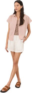 Pact Organic Cotton All Day Poplin Shirred Shirt