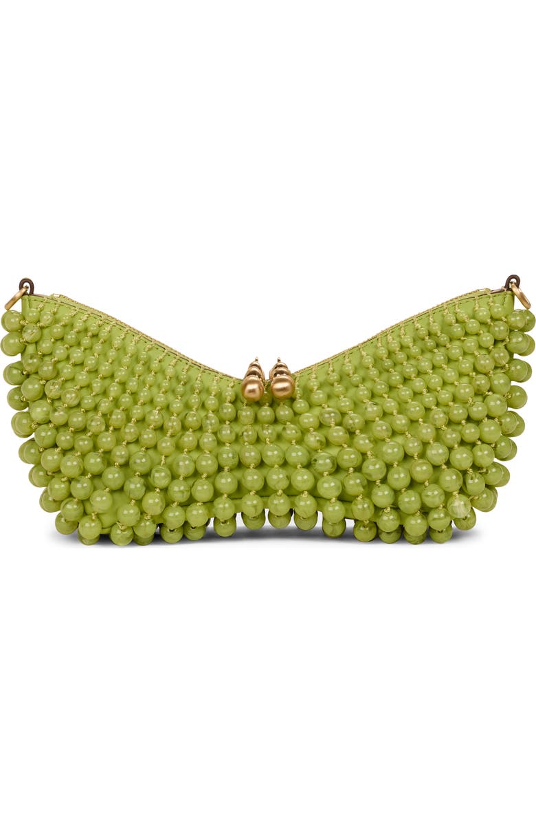 Cult Gaia Mercier Beaded Leather Shoulder Bag, Alternate, color,