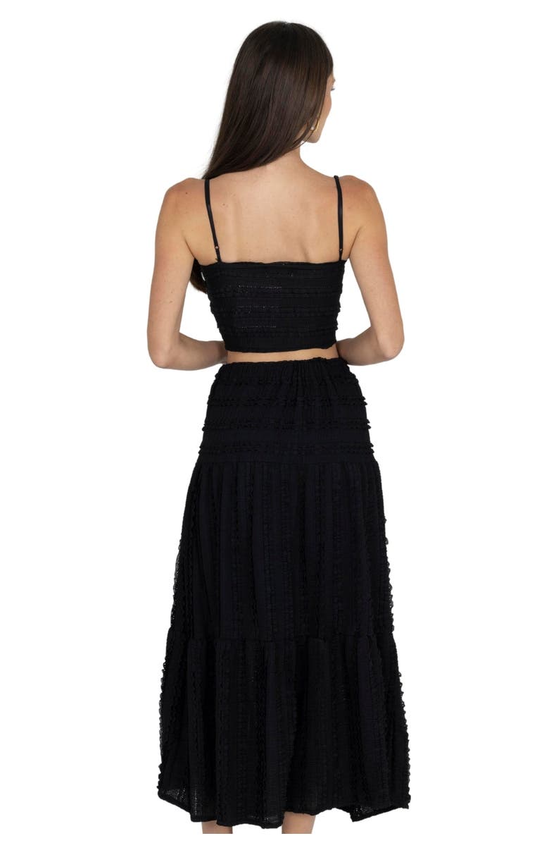 AKALIA Emma Top & Maxi Skirt Set, Alternate, color, Black