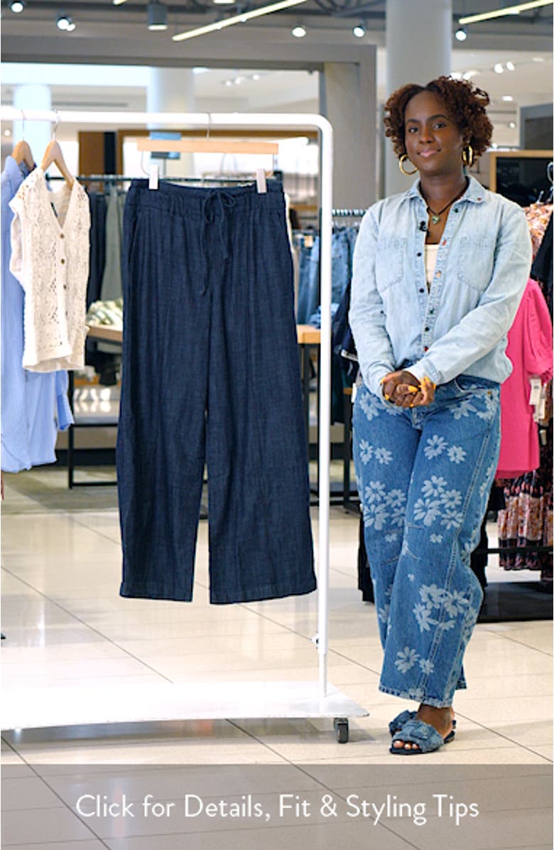 Wide Leg Denim Pants, sales video thumbnail