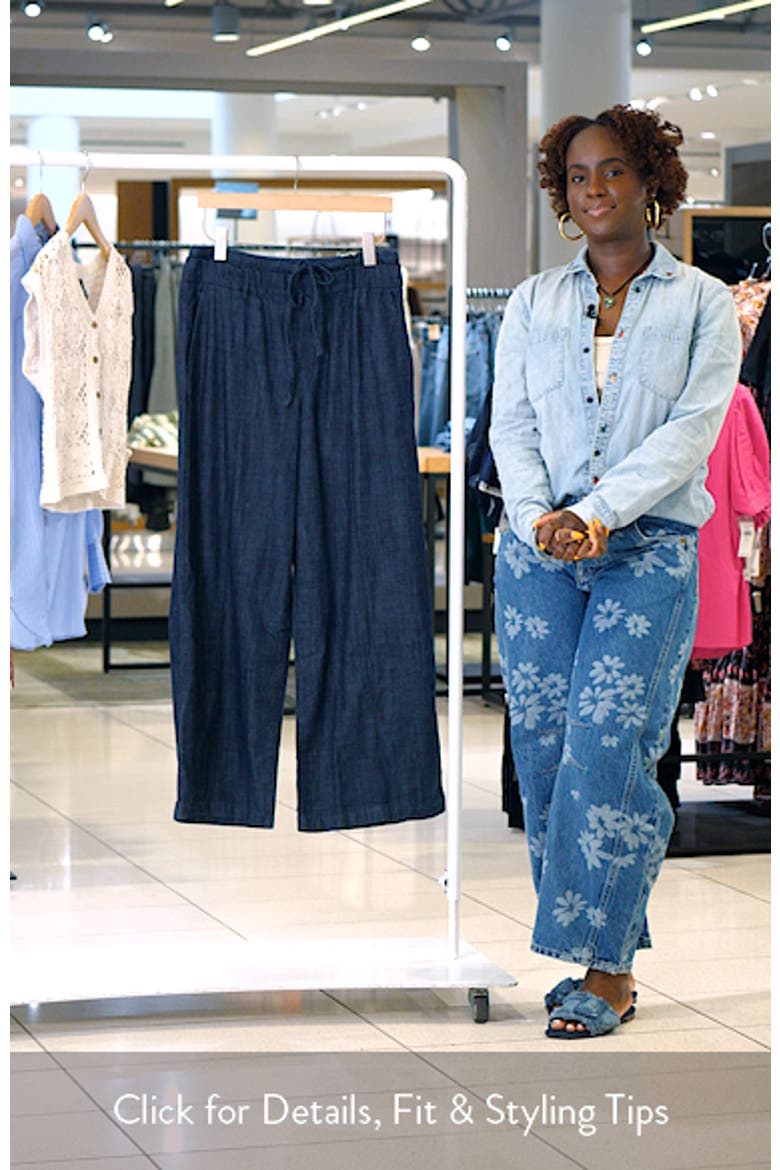 Wide Leg Denim Pants video