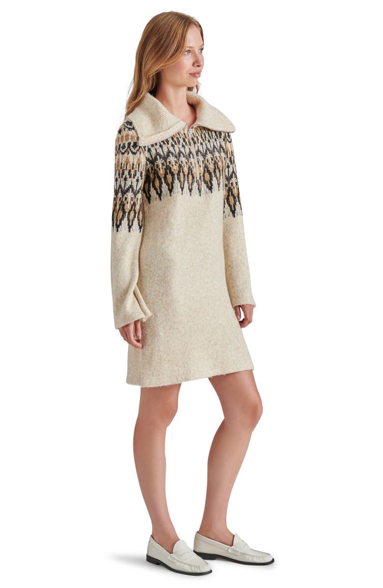 Steve Madden Essa Wide Sleeve Sweater Dress, Alternate, color, Black Multi