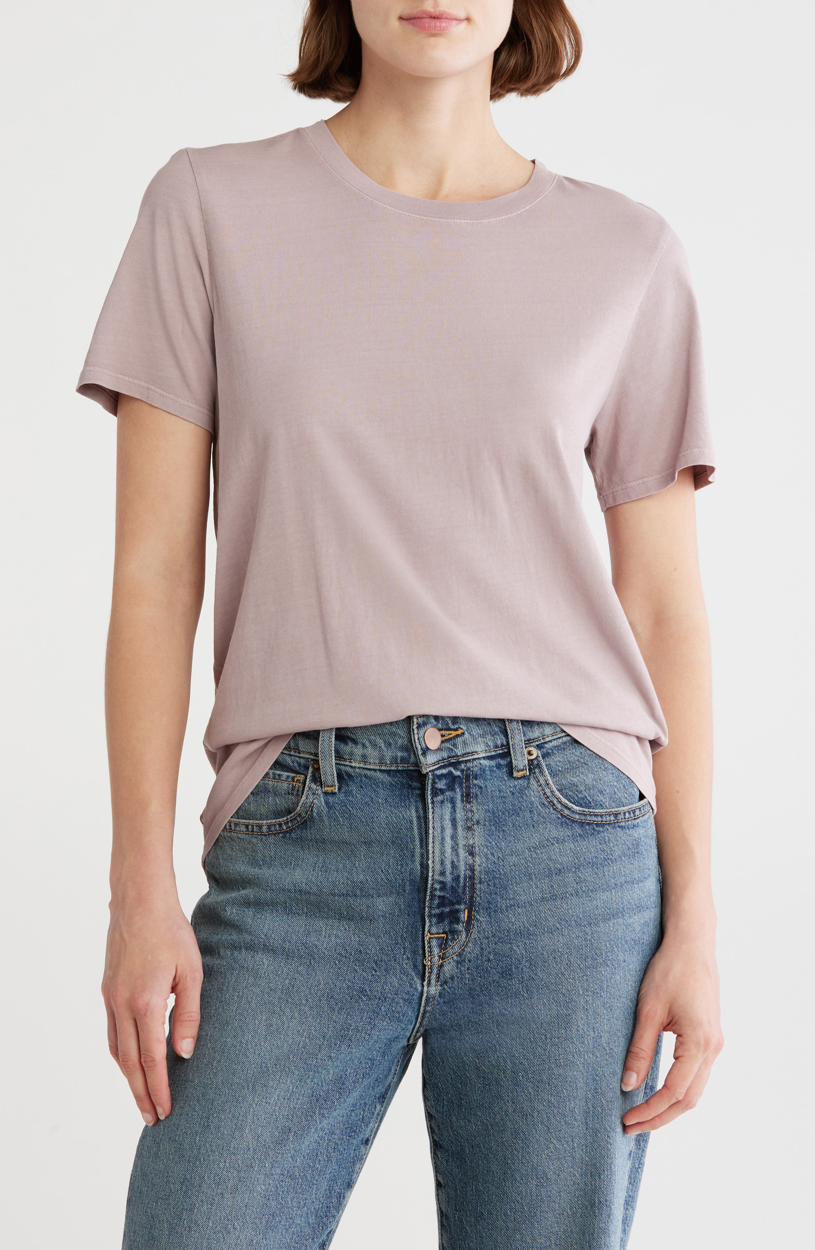 Melrose and Market Washed Cotton Crewneck T-Shirt