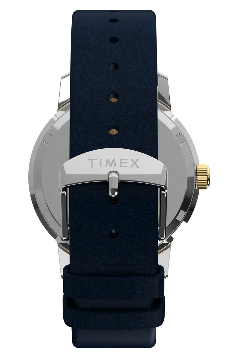Marlin® GMT Bracelet Watch, 40mm, Alternate, color, BLUE
