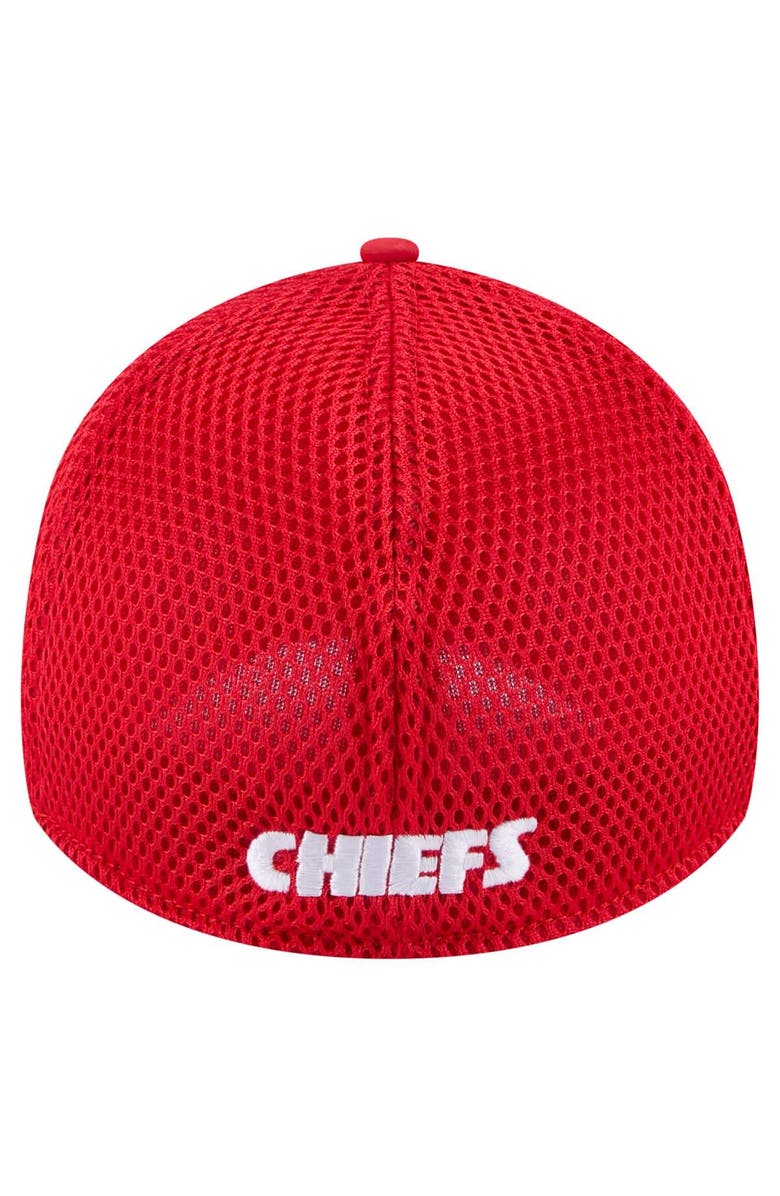 New Era Men's New Era  Red Kansas City Chiefs Game Day Linear 39THIRTY Flex Hat, Alternate, color, 