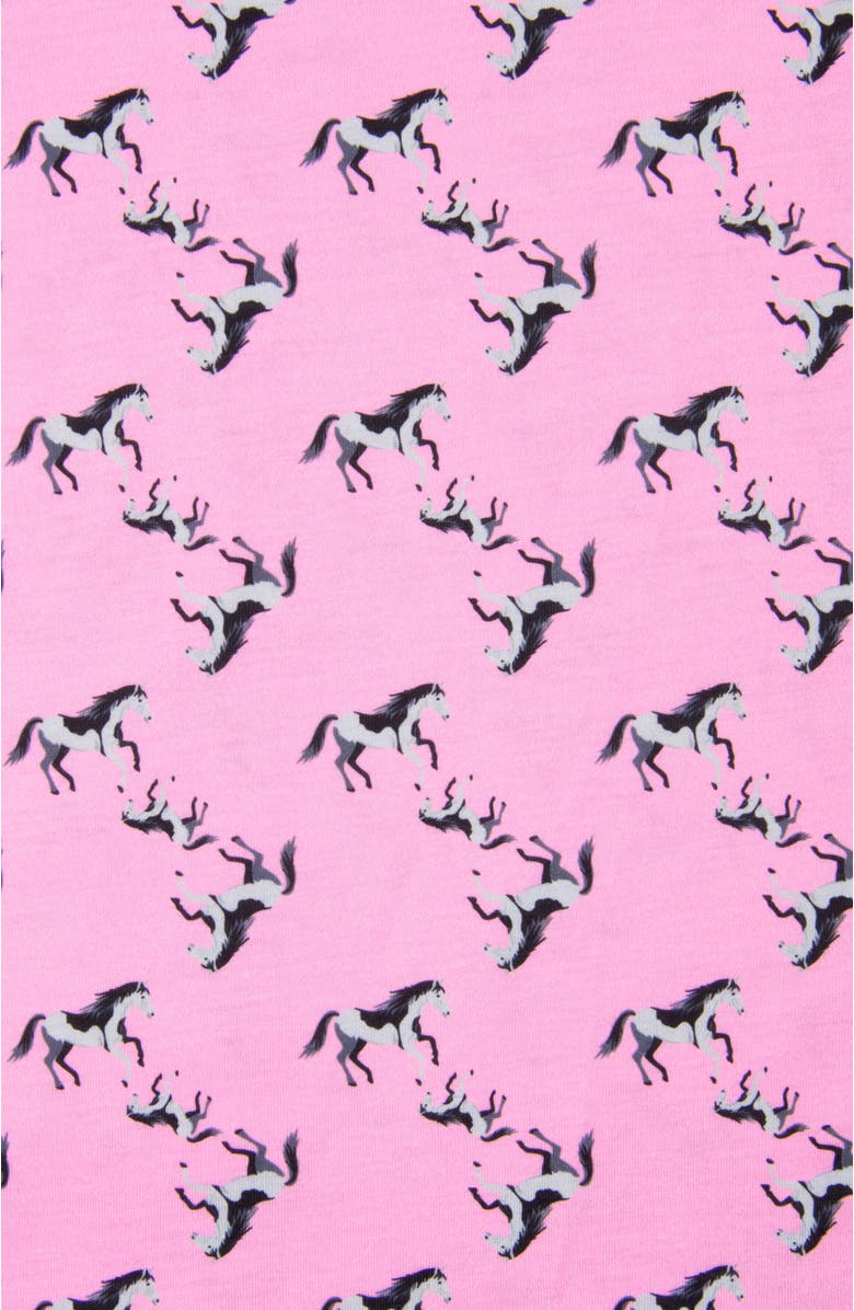 Leveret Girls Long Sleeve Nightgown with Matching Doll Nightgown, Printed Design, Alternate, color, Horse