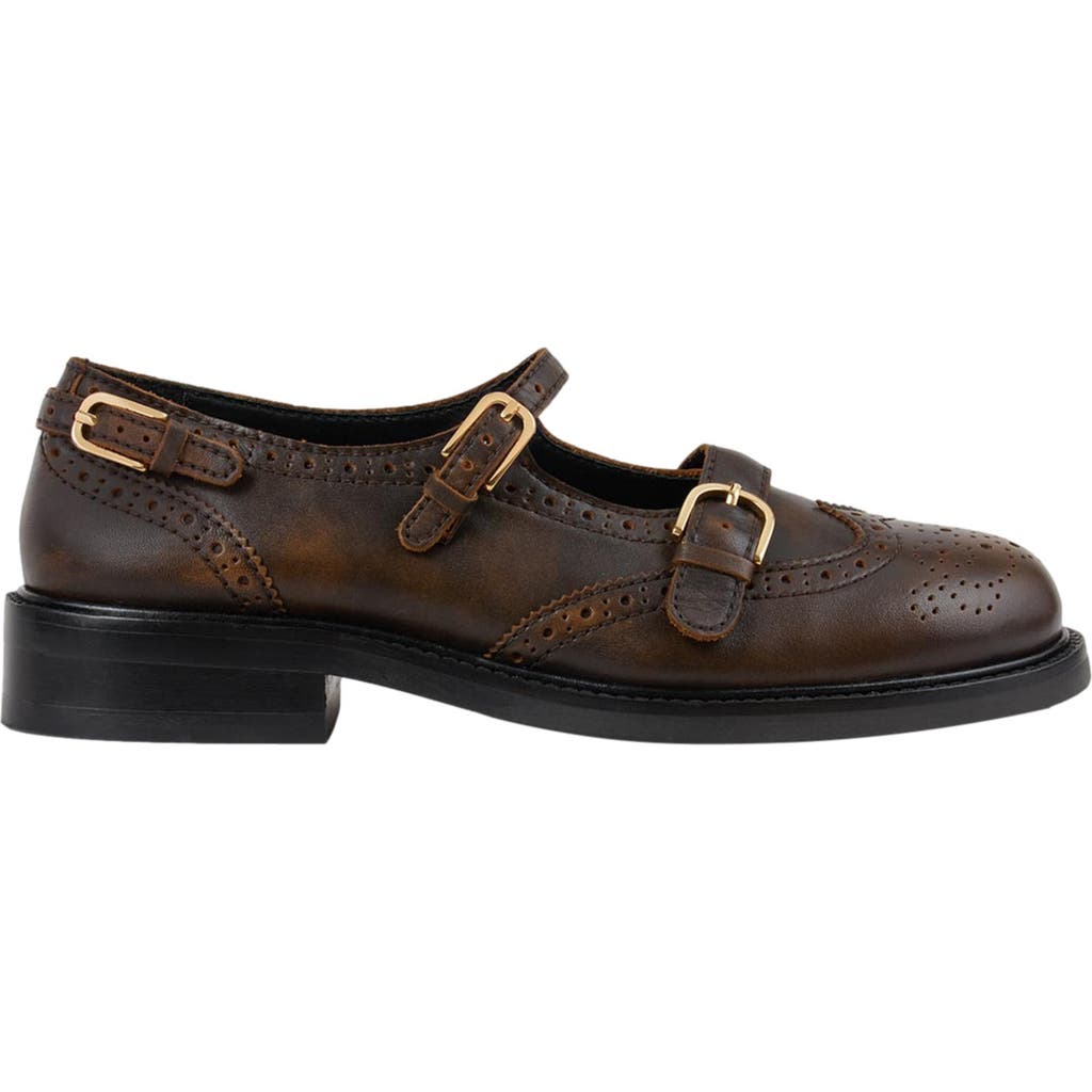 Sandro Buckle Derbies In Brown