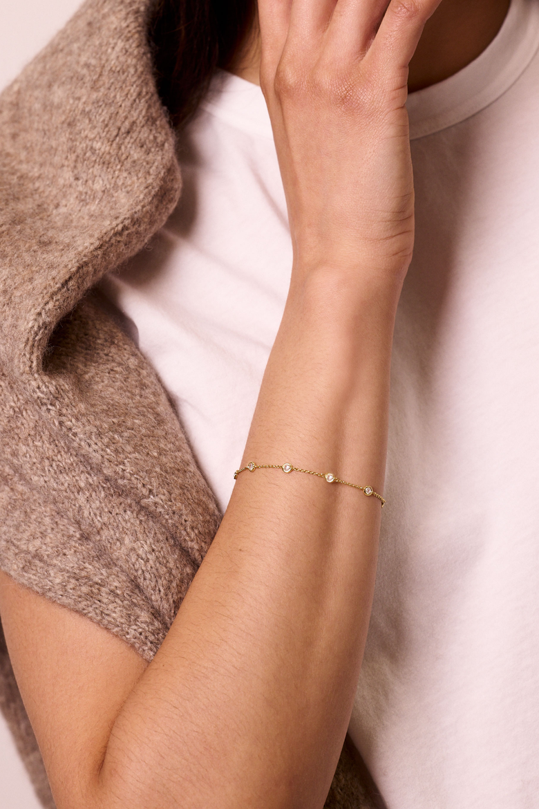 Strand Necklace and Bracelet Set of 2, Alternate, color, Gold