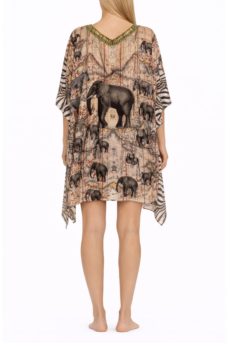 Short Poncho, Alternate, color, BROWN