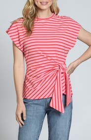 APNY Stripe Side Tie T-Shirt