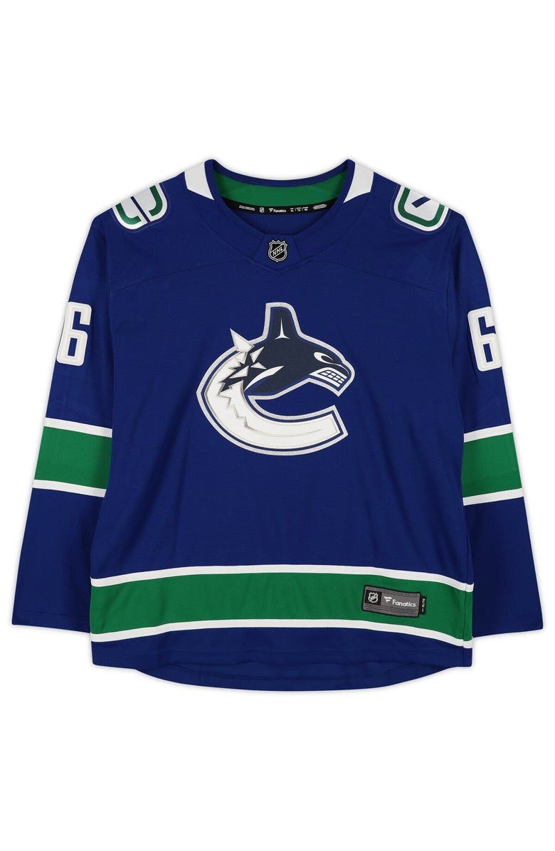 FANATICS AUTHENTIC Brock Boeser Vancouver Canucks Autographed Blue Fanatics Breakaway Jersey, Alternate, color, 