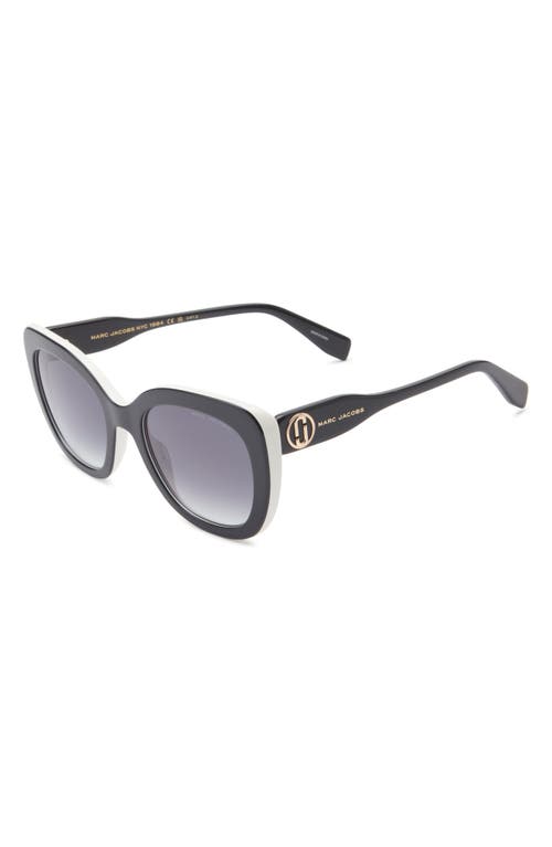 Marc Jacobs 53mm Cat Eye Sunglasses In Black