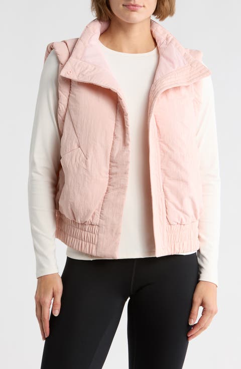 Crinkled Puffer Vest