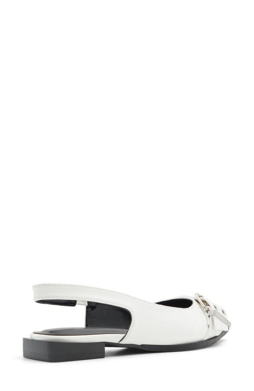 Call It Spring Natallya Slingback Flat In White
