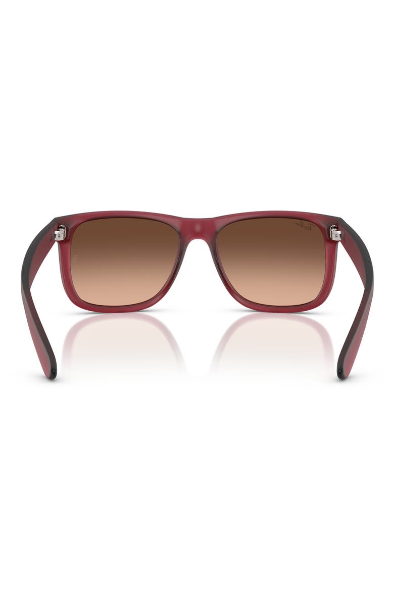 54mm Polarized Gradient Square Sunglasses, Alternate, color, VIOLET