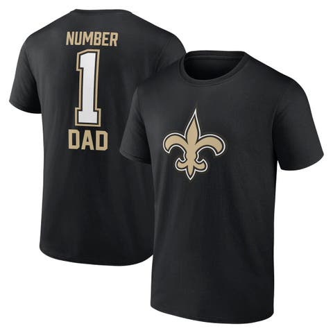 Men's Fanatics Branded Black New Orleans Saints Father's Day T-Shirt