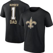 FANATICS Men's Fanatics Branded Black New Orleans Saints Father's Day T-Shirt