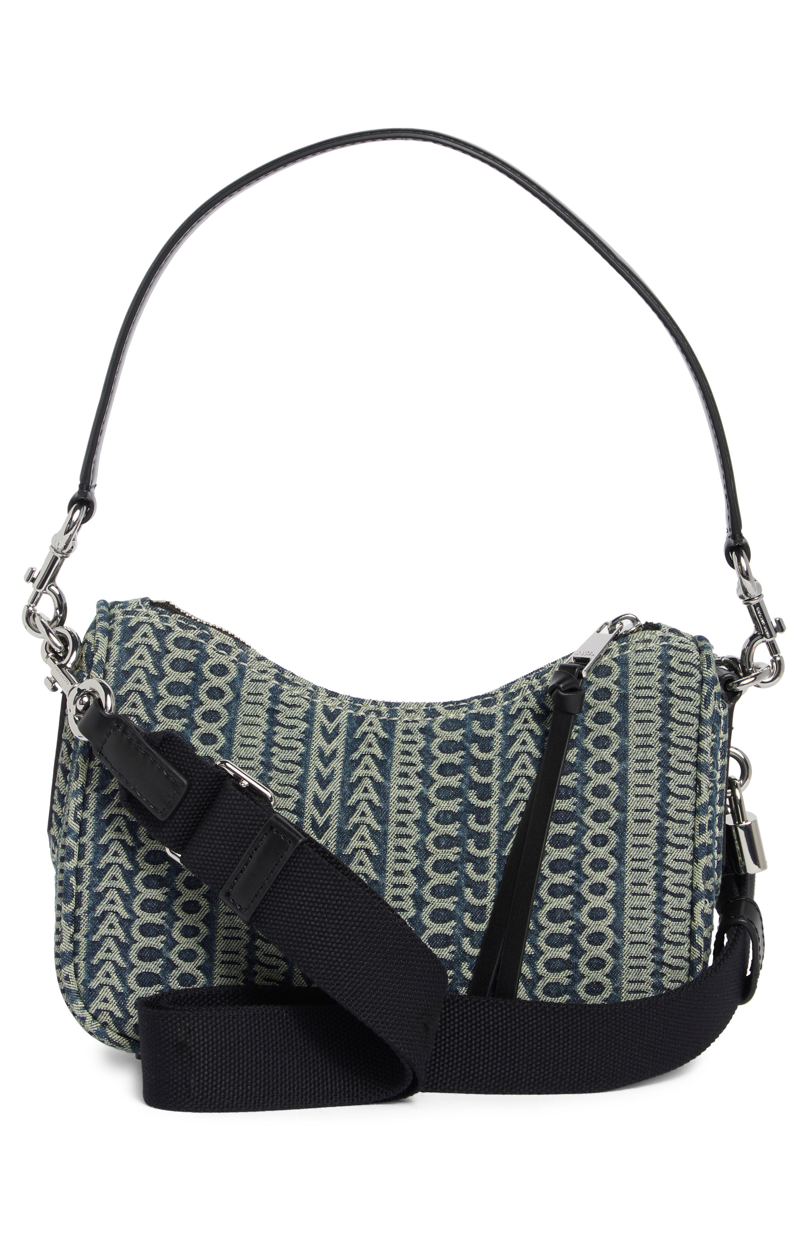 Small Drifter Monogram Denim Shoulder Bag, Alternate, color, INDIGO