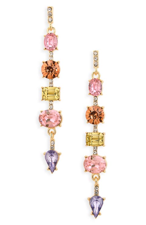 Crystal Linear Drop Earrings