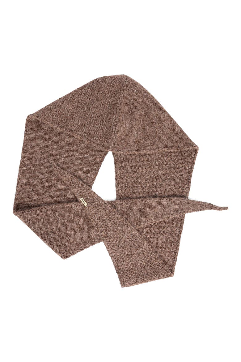 Penny Knitted Hood, Alternate, color, MOCHA
