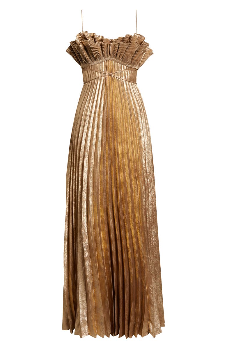 Acler Sanna Pleated Sleeveless Gown, Alternate, color,