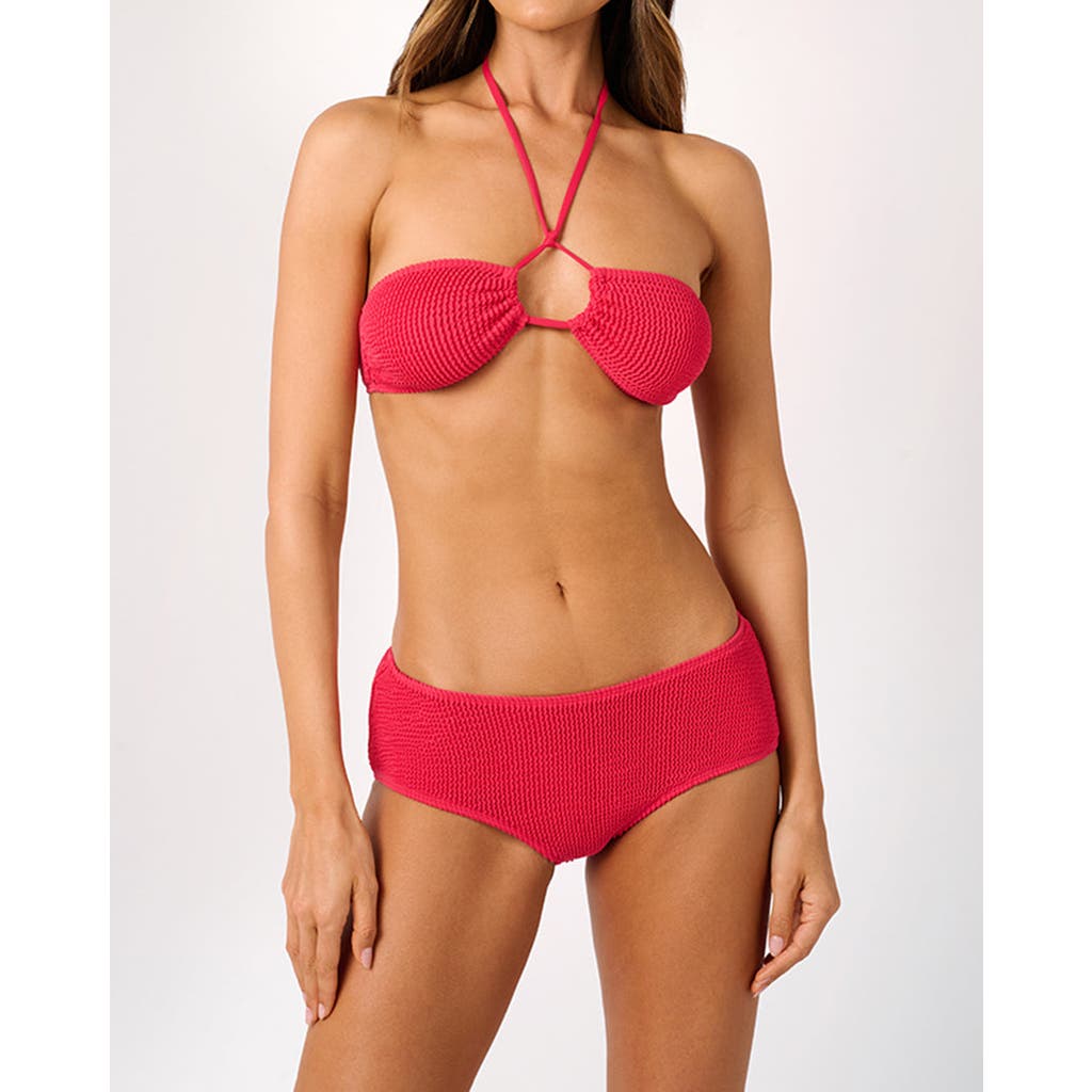 Weworewhat Cross Front Bandeau Top In Red