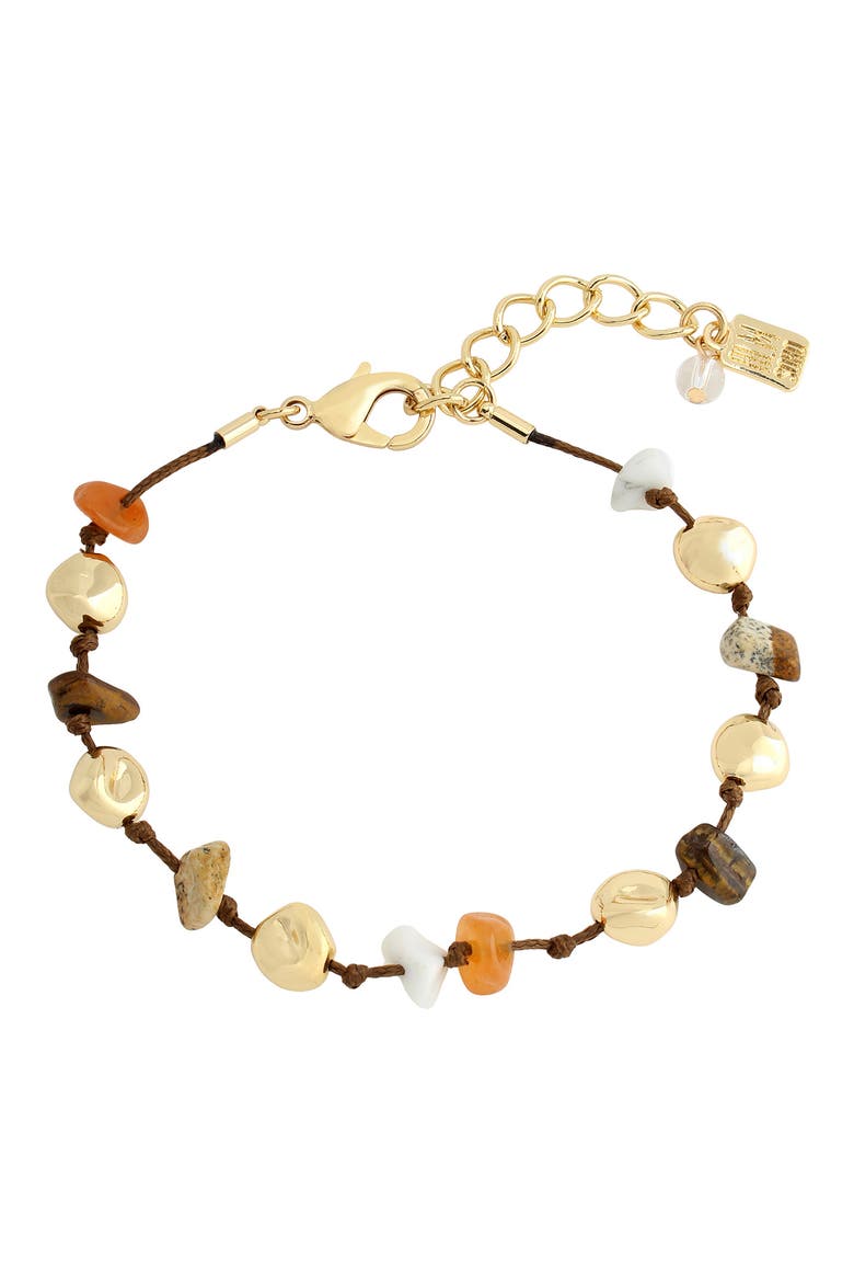 Stone Cord Bracelet, Main, color, MULTI GOLD