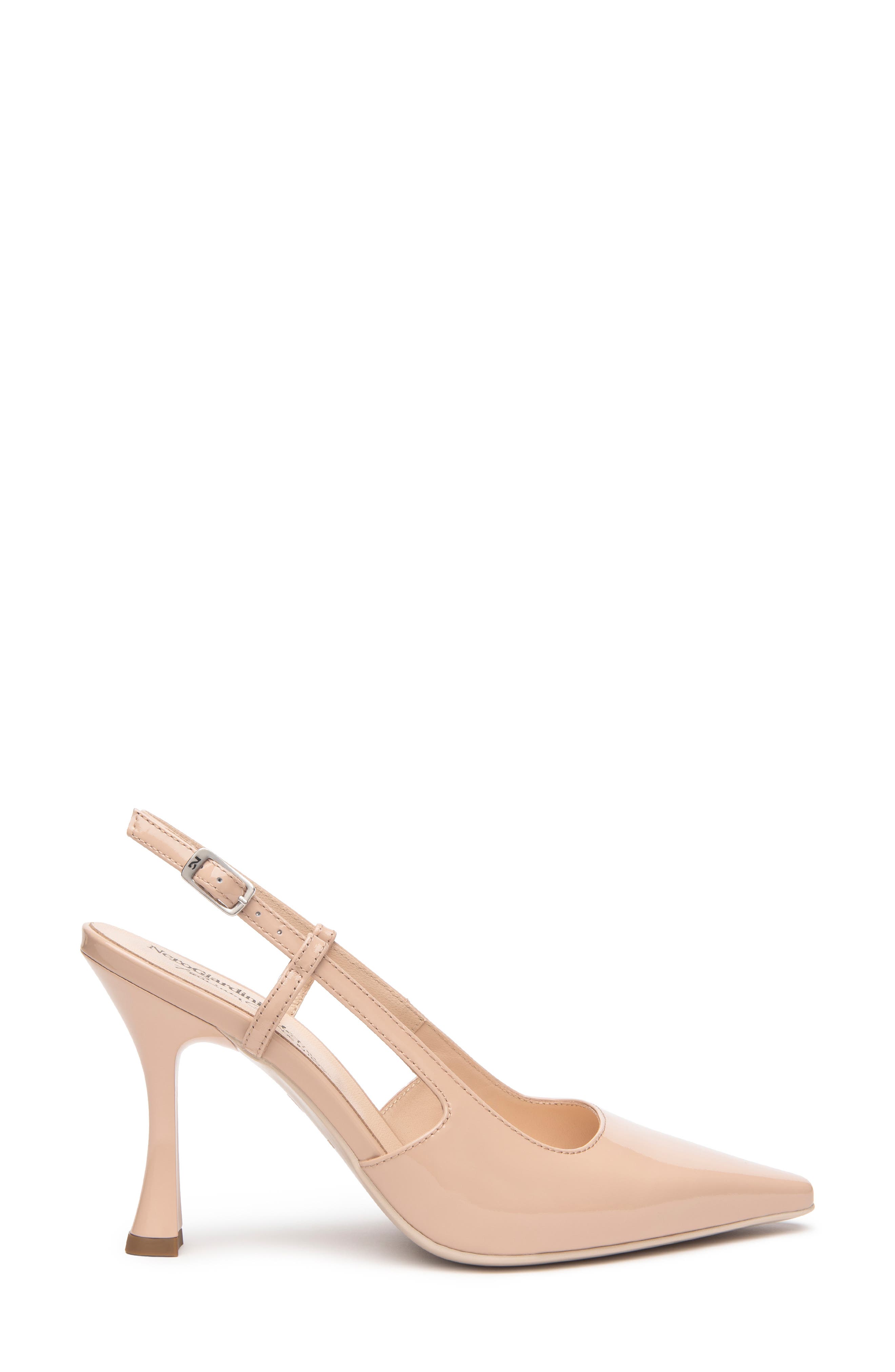 Pointed Toe Slingback Pump, Alternate, color, NATURAL