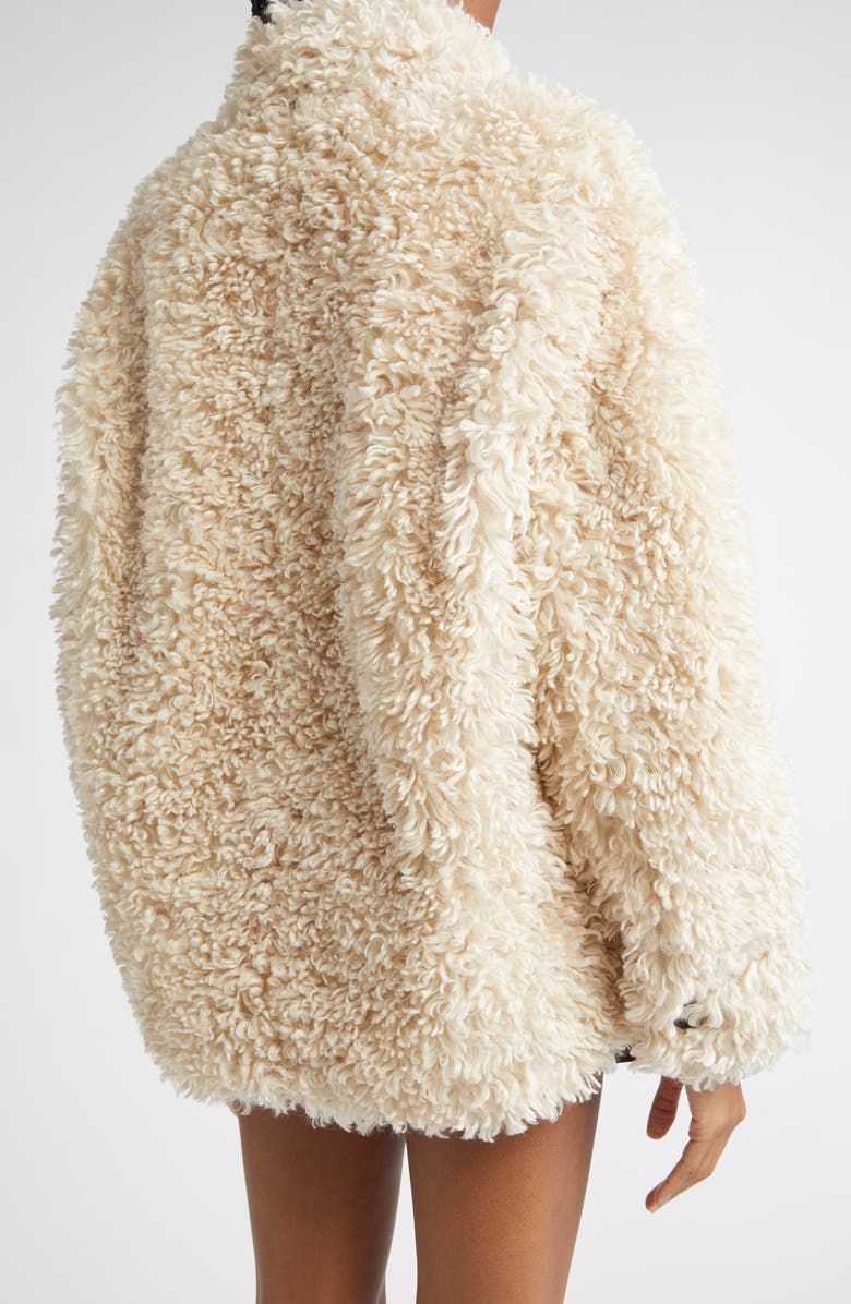 Isabel Marant Étoile Tarvey Faux Shearling Jacket, Alternate, color, Ecru