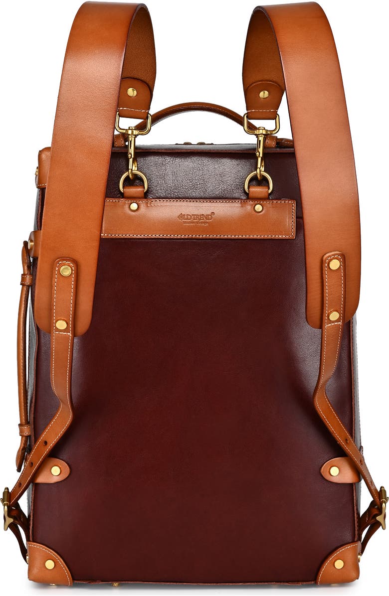 OLD TREND Speedwell Small Leather Trunk Backpack, Alternate, color, Brown
