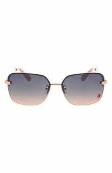 BCBGeneration 61mm Rimless Rectangle Sunglasses