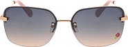 BCBGeneration 61mm Rimless Rectangle Sunglasses