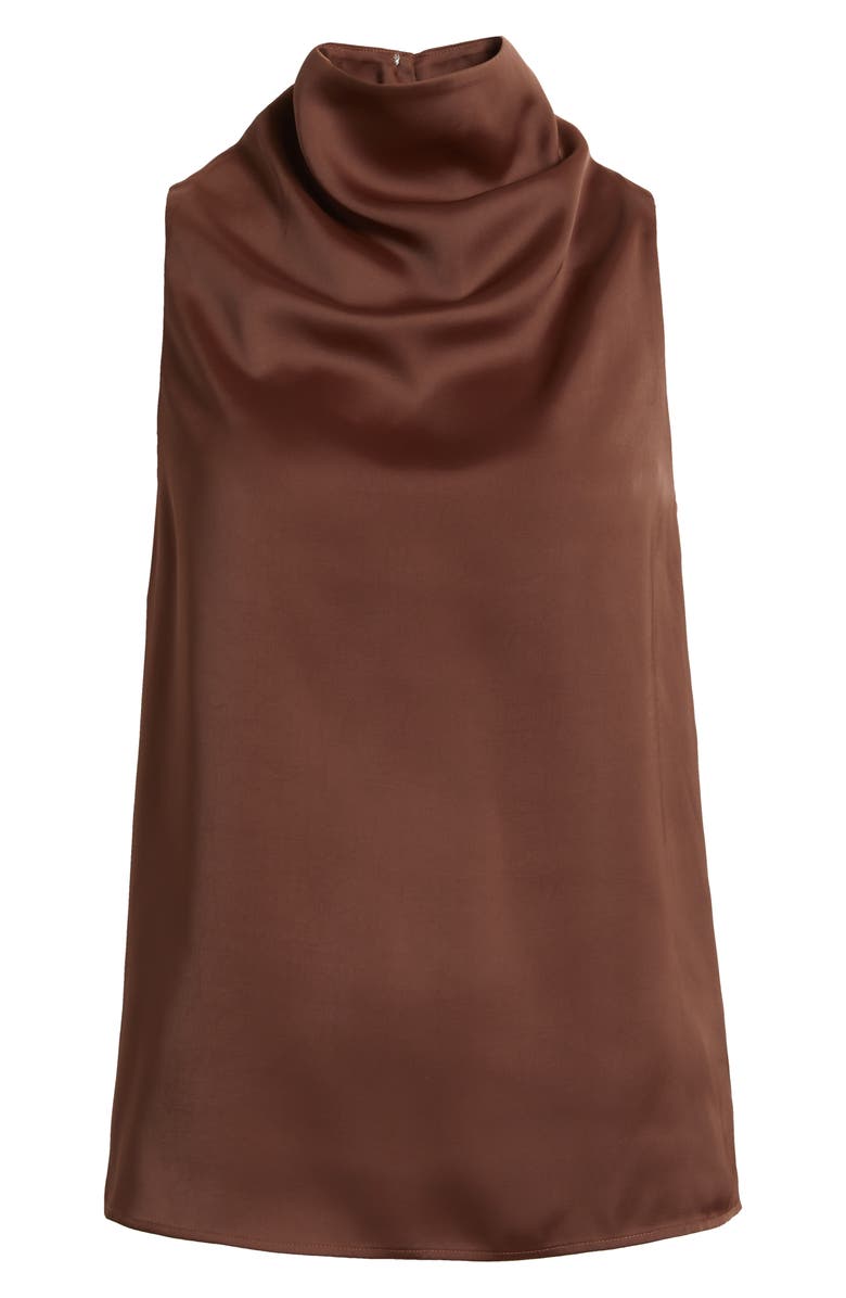 rag & bone Jana Sleeveless Cowl Neck Top, Alternate, color, Umber