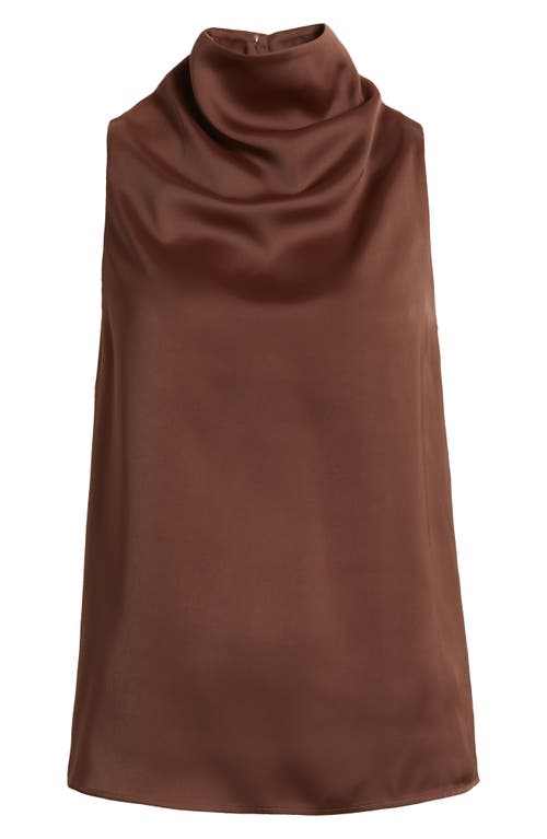 Rag & Bone Jana Sleeveless Cowl Neck Top In Brown