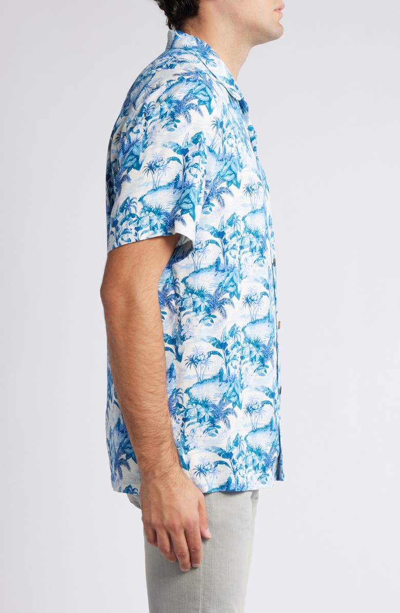 Tommy Bahama Hidden Horizons Silk Jacquard Camp Shirt, Alternate, color,