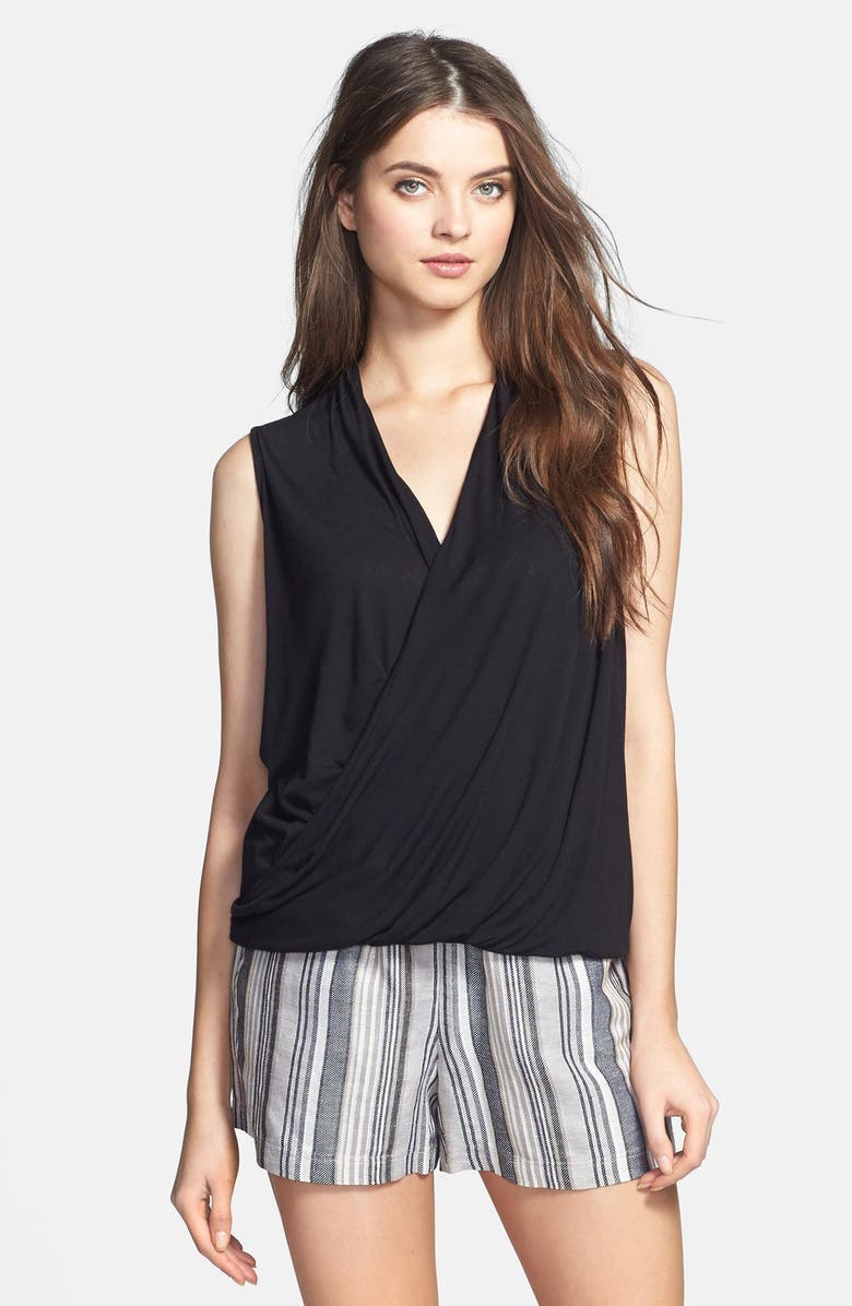 Two by Vince Camuto High/Low Faux Wrap Top, Main, color, 