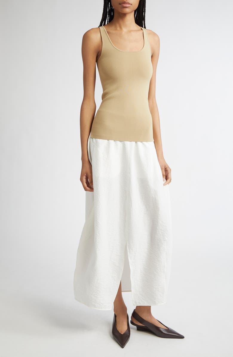 TOTEME Semisheer Silk Blend Parachute Maxi Skirt, Alternate, color, 