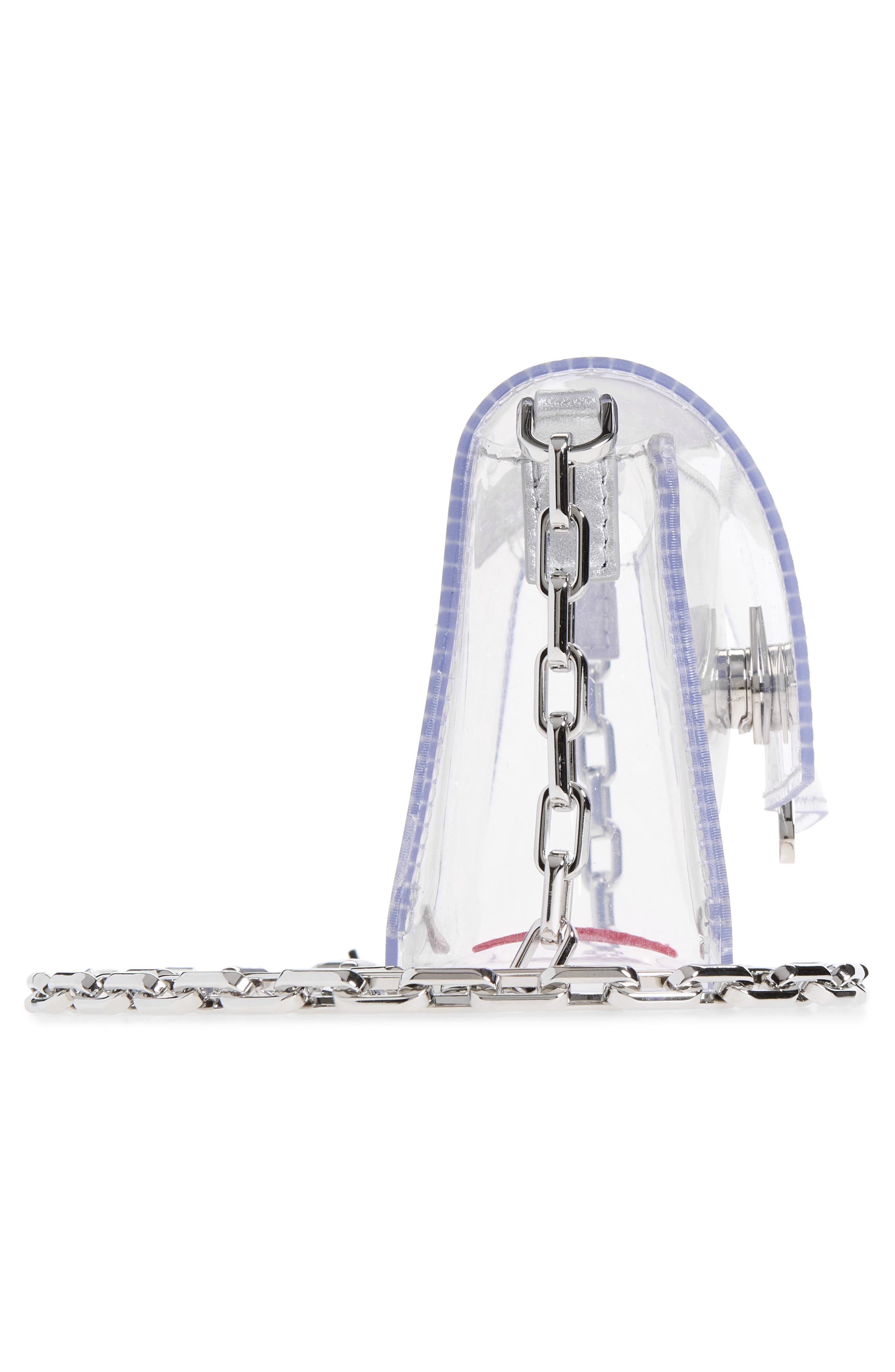 Bettina Mini Clear Crossbody Bag, Alternate, color, S082 TRANSPARENT/ SILVER