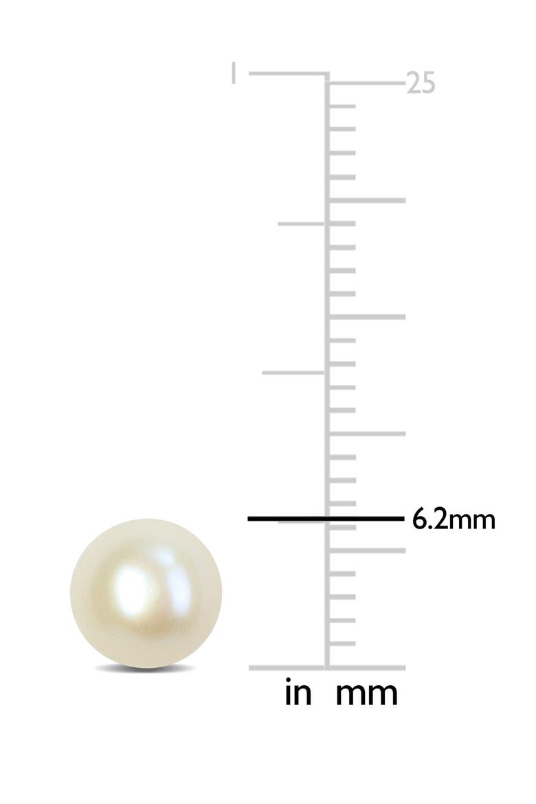 Cultured Pearl Stud Earrings, Alternate, color, WHITE