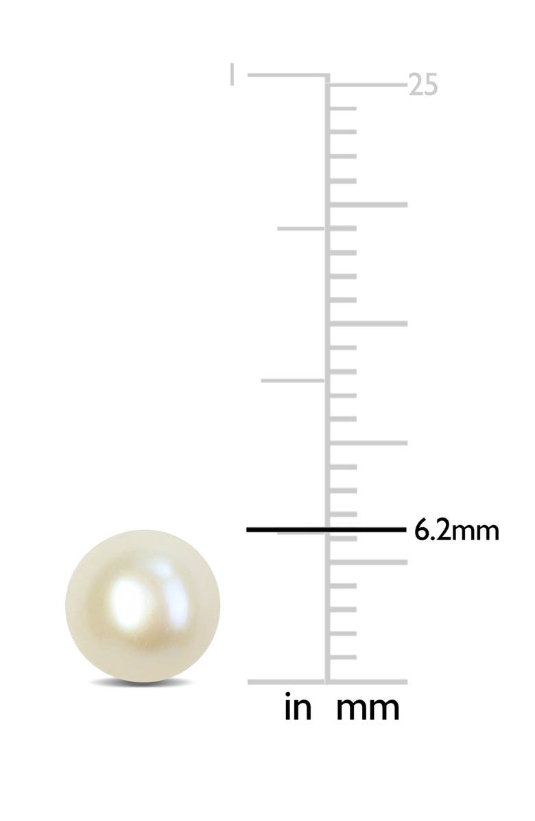 DELMAR Cultured Pearl Stud Earrings, Alternate, color, White