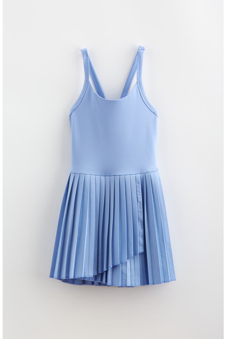 Kids' Perfect Match Pleated Dress, Main, color, BLUE HYDRANGEA