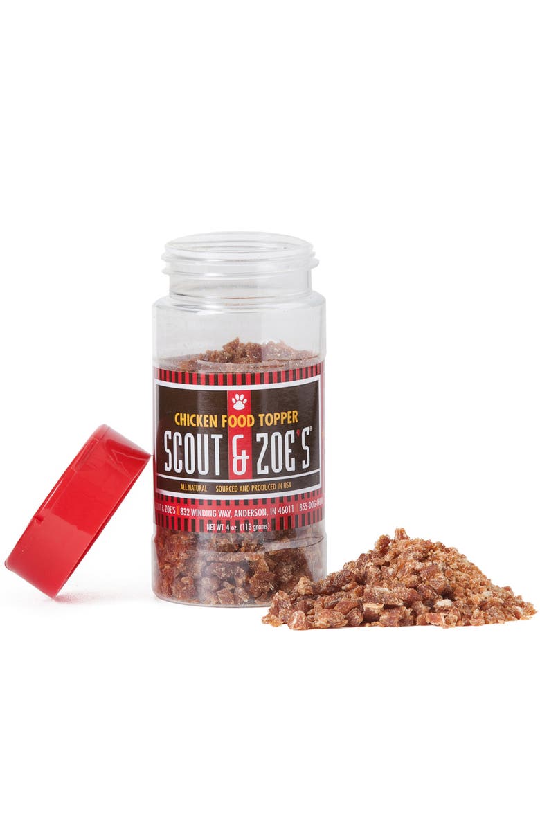 Scout & Zoe's Pet Food Topper, Chicken, 4oz Bottle, Dogs & Cats, Grain Free, Alternate, color, Multicolored