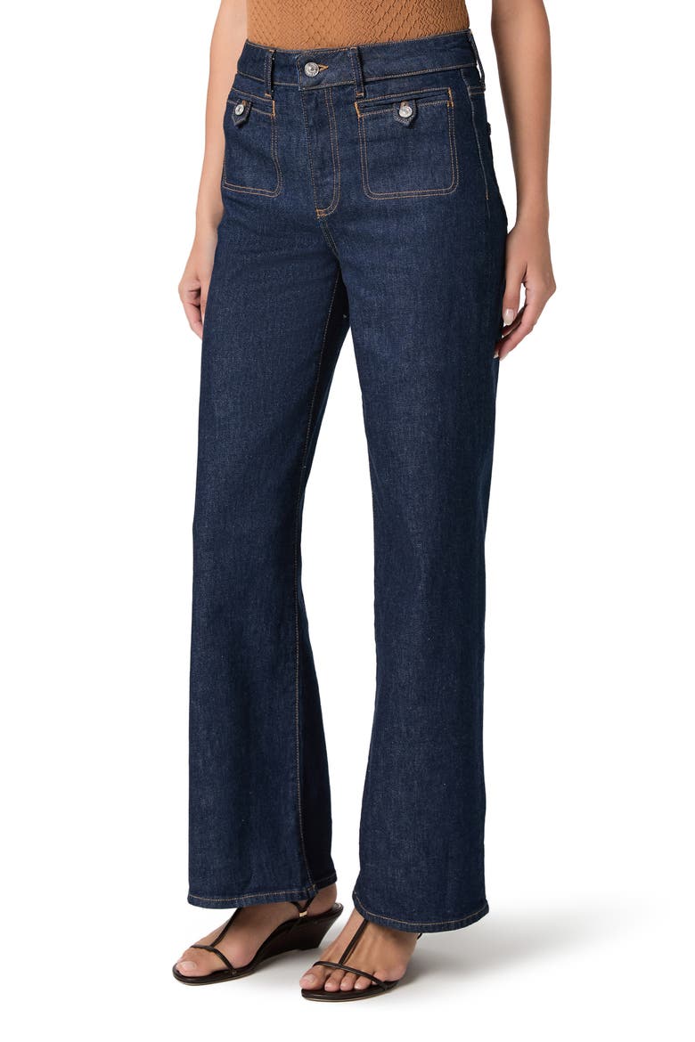 Anessa Button Pocket High Waist Wide Leg Jeans, Alternate, color, AMORA