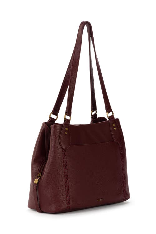 The Sak Melrose Satchel Bag In Burgundy