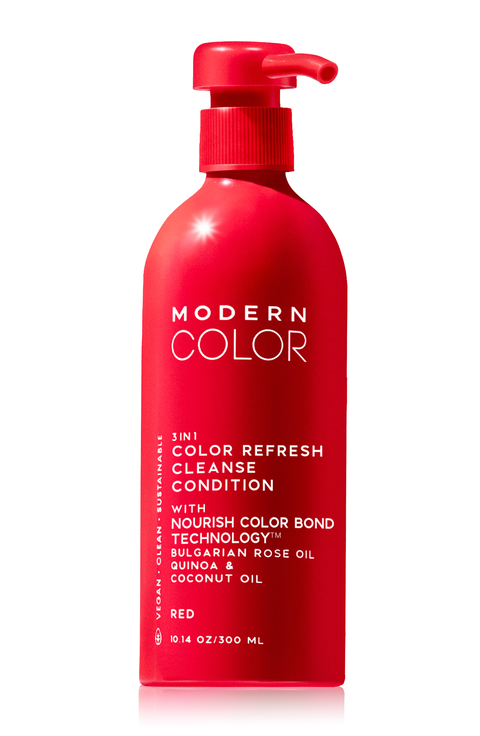 Red 3-In-1 Hair Color Refresh Cleanse Conditioner