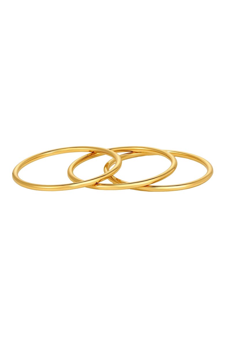 3-Piece Bangle Bracelet Set, Alternate, color, GOLD